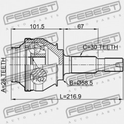 HÁTSÓ KÜLSŐ CSUKLÓ TOYOTA CROWN/MAJESTA GRS18,UZS18 2003.12-2008.12 JP 42330-30160