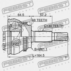 KÜLSŐ CSUKLÓ TOYOTA CAMRY ACV30,31,MCV30 2002.03-2006.11 GR 43410-48110