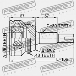 KÜLSŐ CSUKLÓ TOYOTA CAMRY (JPP) ACV40,ASV40,GSV40 2006.01-2011.08 US 43460-09M20