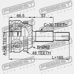 KÜLSŐ CSUKLÓ TOYOTA CAMRY ACV30,31,MCV30 2002.03-2006.11 GR 43470-39375