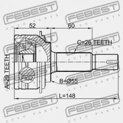 KÜLSŐ CSUKLÓ TOYOTA IQ KGJ10,NGJ10 2008.11- JP 43470-79115