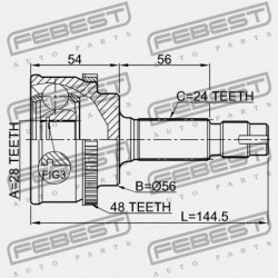 KÜLSŐ CSUKLÓ TOYOTA YARIS (FRP) SCP1,NLP10 2001.01-2005.11 EU 43410-0D150