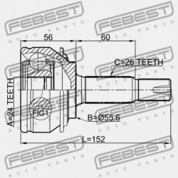 KÜLSŐ CSUKLÓ TOYOTA YARIS NCP9 2005.08-2011.07 GR 43420-0D370