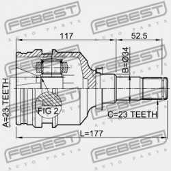 BELSŐ CSUKLÓ TOYOTA COROLLA SED/CP/WG AE10,CE100,EE10 1991.08-2001.11 GR 43403-12040