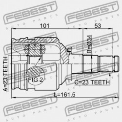 BELSŐ CSUKLÓ TOYOTA COROLLA SED/CP/WG AE10,CE100,EE10 1991.08-2001.11 GR 43403-10011