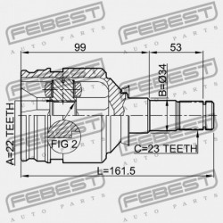 BELSŐ CSUKLÓ TOYOTA VITZ NCP1,SCP1 1999.01-2005.01 JP 43403-16020