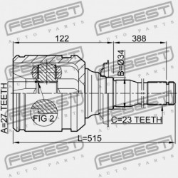 JOBB BELSŐ CSUKLÓ TOYOTA KLUGER L/V ACU2,MCU2 2000.11-2007.05 JP 43030-42021