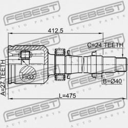 JOBB BELSŐ CSUKLÓ TOYOTA RAV4 ACA3,ALA3,GSA33,ZSA3 2005.11-2012.12 GR 43030-44021