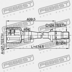 JOBB BELSŐ CSUKLÓ TOYOTA CAMRY (JPP) ACV40,ASV40,GSV40 2006.01-2011.08 US 43030-33050