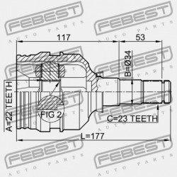 BELSŐ CSUKLÓ TOYOTA COROLLA AE11,CE11,EE111 1995.05-2000.08 JP 43403-05030