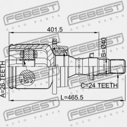 JOBB BELSŐ CSUKLÓ TOYOTA CAMRY (NAP) ACV30,MCV3 2001.07-2006.02 US 43030-05120