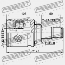 BAL BELSŐ CSUKLÓ TOYOTA CAMRY/HYBRID ASV50L-C*****,AVV50,GSV50 2011.09- US 43040-05070