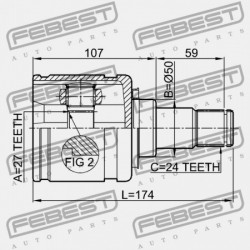 BAL OLDALI BELSŐ CSUKLÓ TOYOTA CAMRY (JPP) ACV40,ASV40,GSV40 2006.01-2011.08 US 43040-0W030