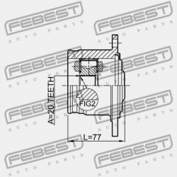 HÁTSÓ BELSŐ CSUKLÓ TOYOTA CRESTA GX90,JZX9,LX90,SX90 1992.10-1996.09 JP 42360-22040