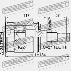 BELSŐ CSUKLÓ TOYOTA LAND CRUISER 90 KZJ9,LJ9,RZJ9,VZJ9 1996.04-2008.12 GR 43403-35030