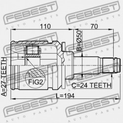 BAL BELSŐ CSUKLÓ TOYOTA RAV4 ACA3,ALA3,GSA33,ZSA3 2005.11-2012.12 GR 43040-28021