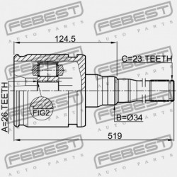 JOBB BELSŐ CSUKLÓ TOYOTA CAMRY (JPP) ACV30,MCV3 2001.07-2006.01 US 43030-07010