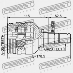 BAL BELSŐ CSUKLÓ TOYOTA COROLLA SED/CP/WG AE10,CE100,EE10 1991.08-2001.11 GR 43040-32040