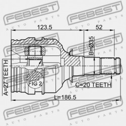 BAL BELSŐ CSUKLÓ TOYOTA CAMRY GRACIA MCV2,SXV2 1996.12-2001.09 JP 43420-20201