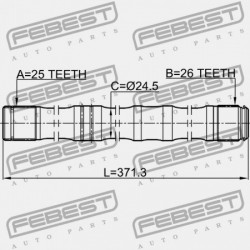 BAL FÉLTENGELY TOYOTA AVENSIS AZT25 2003.07-2008.11 JP 43470-09A40