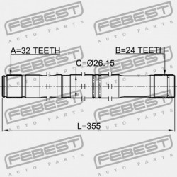 BAL FÉLTENGELY TOYOTA AVENSIS AT22,AZT220,CDT220,CT220,ST220,ZZT22 1997.10- 43420-05130