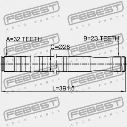 JOBB FÉLTENGELY TOYOTA AVENSIS AT22,AZT220,CDT220,CT220,ST220,ZZT22 1997.10- 43470-09480