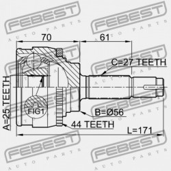 NISSAN PRIMERA P11 KÜLSŐ CSUKLÓ 1996.12-2001.12 GL 39100-0E600