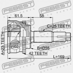 KÜLSŐ CSUKLÓ NISSAN ALMERA UK MÁRKA N16E 2000.02-2006.11 EL 39101-61Y17