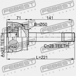 KÜLSŐ CSUKLÓ NISSAN NISSAN TEHERAUTÓ D22 1997.02-2012.03 GL 39211-88G00