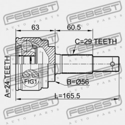 NISSAN TEANA J31 KÜLSŐ CSUKLÓ 2006.04-2008.02 EL 39211-CN000