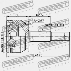 NISSAN PATHFINDER R51M KÜLSŐ CSUKLÓ 2005.01-2014.11 EL 39100-EA000