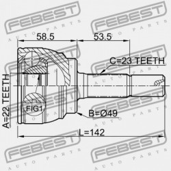 NISSAN NOTE UK MÁRKA E11E KÜLSŐ CSUKLÓ 2006.01-2013.08 EL 39211-BC50J