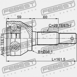 NISSAN JUKE F15 KÜLSŐ CSUKLÓ 2010.06- JP 39101-1KA0B