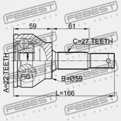 NISSAN FUGA Y50 KÜLSŐ CSUKLÓ 2004.10-2009.11 JP 39211-CG000
