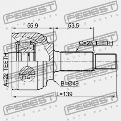KÜLSŐ CSUKLÓ NISSAN MICRA K12E 2002.11-2010.07 EL 39211-AY625