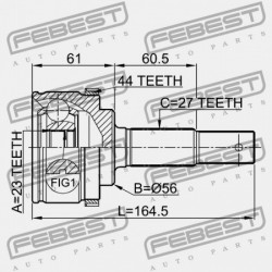 KÜLSŐ CSUKLÓ NISSAN PRIMERA P12E 2002.01-2007.05 EL C9211-AU31A
