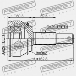 KÜLSŐ CSUKLÓ NISSAN X-TRAIL RUSMAKE T32R 2014.12-2016.04 EL C9211-4ED0A