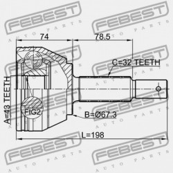 NISSAN PATROL Y62 KÜLSŐ CSUKLÓ 2010.03- EL 39211-1LB0B