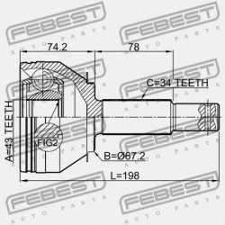 HÁTSÓ KÜLSŐ CSUKLÓ NISSAN PATROL Y62 2010.03- EL 39600-1LB0A