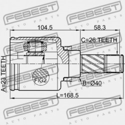 BAL BELSŐ CSUKLÓ NISSAN TIIDA JPN MÁRKA C11 2005.08-2012.06 GL 39720-EW628