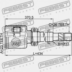 JOBB BELSŐ CSUKLÓ NISSAN TIIDA JPN MÁRKA C11 2005.08-2012.06 GL 39720-EW627