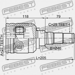 BAL BELSŐ CSUKLÓ NISSAN MAXIMA CA33 2000.01-2006.01 EL 39711-86E05
