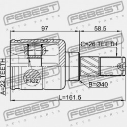 NISSAN TIIDA JPN MÁRKA C11 BELSŐ CSUKLÓ 2005.08-2012.06 GL 39711-EE40A
