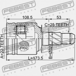 JOBB BELSŐ CSUKLÓ NISSAN FUGA Y50 2004.10-2009.11 JP 39711-CG000