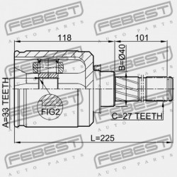 BAL BELSŐ CSUKLÓ NISSAN QASHQAI J10E 2006.12-2013.12 EL 39711-JD24C
