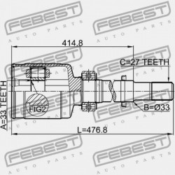 JOBB BELSŐ CSUKLÓ NISSAN QASHQAI J10E 2006.12-2013.12 EL 39771-JD24C