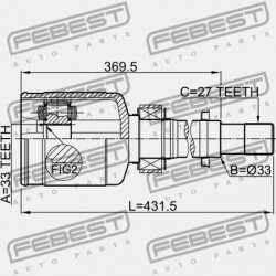 JOBB BELSŐ CSUKLÓ NISSAN QASHQAI J10E 2006.12-2013.12 EL 39771-JD22C