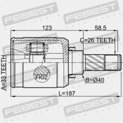 BAL BELSŐ CSUKLÓ NISSAN QASHQAI J10E 2006.12-2013.12 EL 39711-JD22B