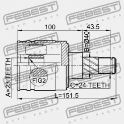 NISSAN WINGROAD/AD Y11 BELSŐ CSUKLÓ 1999.05-2008.10 JP 39711-02A05