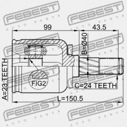 NISSAN PRIMERA P12E BELSŐ CSUKLÓ 2002.01-2007.05 EL 39204-AU025